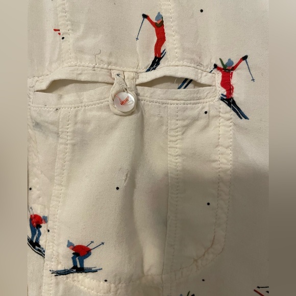 Maeve Anthropologie Larkin Skier Ski Resort Button Up
Shirt Blouse Size 6 - Picture 4 of 10